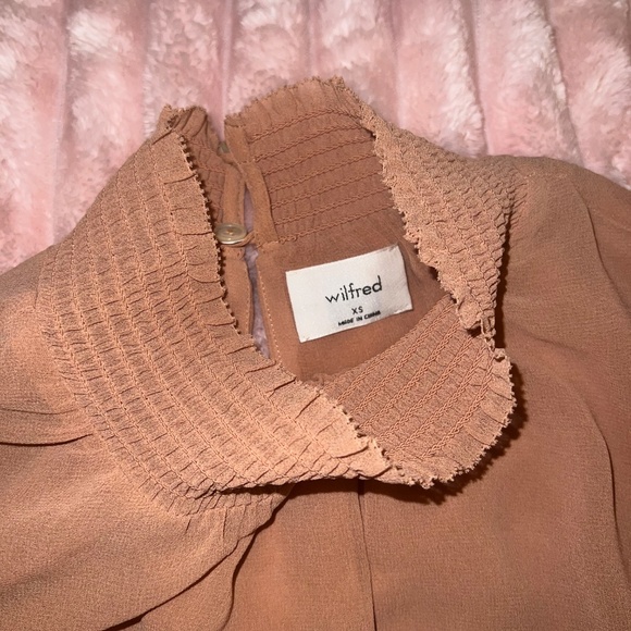 Wilfred Chiffon Peach Blouse in Size XS - Picture 2 of 5